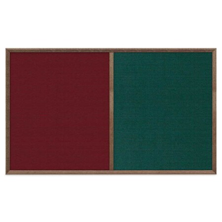 United Visual Products Slim Style Indoor Enclosed Corkboard, 12 UV500SCH-BLACK-SURF